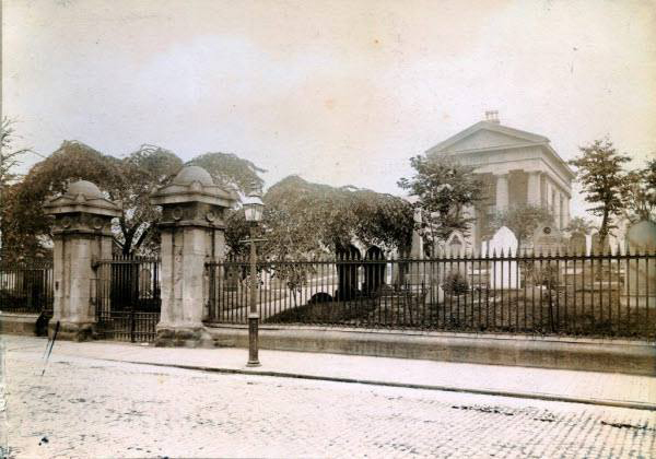 the chapel at key hill cemetery , from Icknield Street